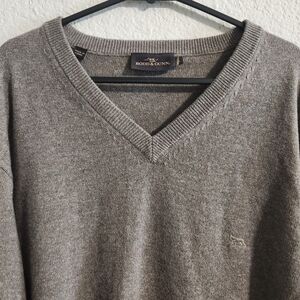 Rodd & Gunn Inchbonnie Knit Wool Cashmere Blend V-neck lightweight Sweater XL